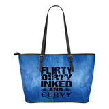 Flirty Dirty Inked And Curvy Leather Tote