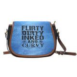 Flirty Dirty Inked And Curvy Saddle Bag