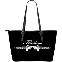 Thelma and Louise Leather Tote Large Script
