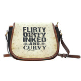Flirty Dirty Inked And Curvy Saddle Bag