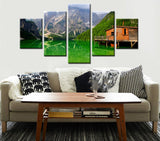 Smoky Mountain Lake Cabin Canvas Set
