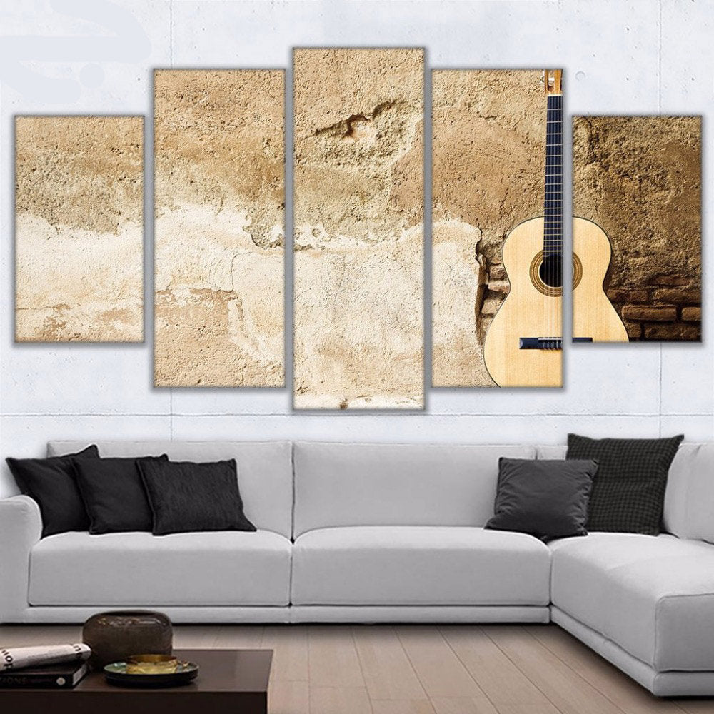 Acoustic Guitar Wall Canvas Set