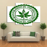 Cannabis Relief Canvas Set