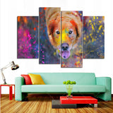 Watercolor Dog Canvas Set