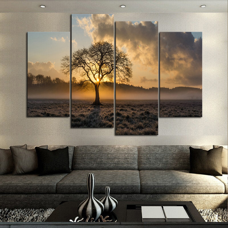 Sunrise Tree Canvas Set