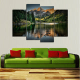 Mountain Lake View Canvas Set