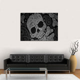 Black Skull Canvas Set