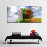 Four Seasons Tree Canvas Set
