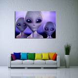 Space Aliens Canvas Set
