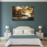 Cabin By the Lake Canvas Set