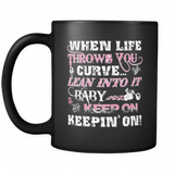 When Life Throws You A Curve Coffee Mug