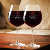 Thelma and Louise Wine Glass