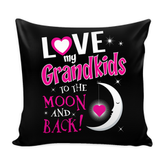 Love My Grandkids To The Moon And Back Pillow Cover
