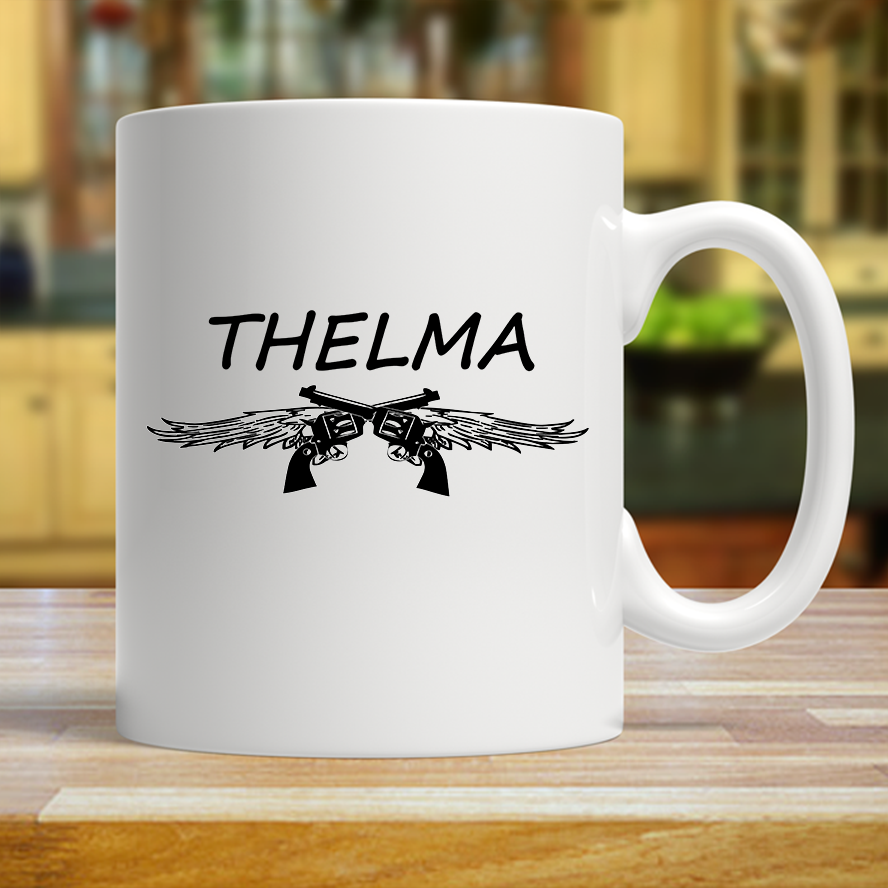 Thelma and Louise Coffee Mug White