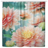 Pink Dahlia Shower Curtain