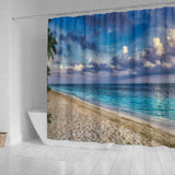Caribbean Beach Walk Shower Curtain