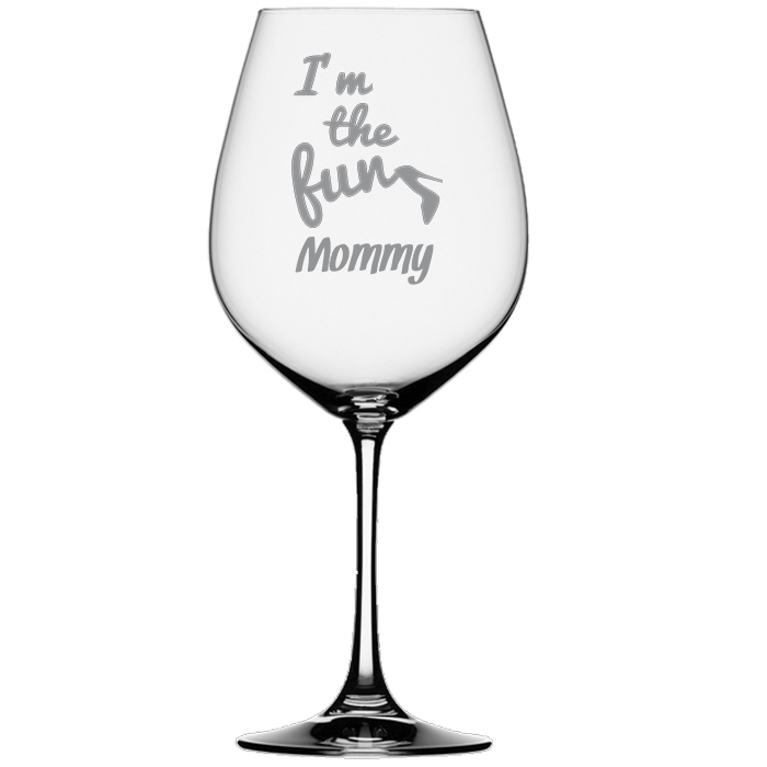 I'm The Fun Mommy Wine Glass