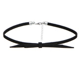 Leather and Lace Choker Necklaces Set