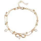 Vintage Gold and Silver Anklets