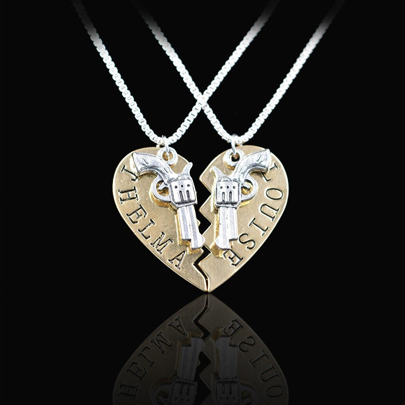 thelma & louise Silver Heart necklace