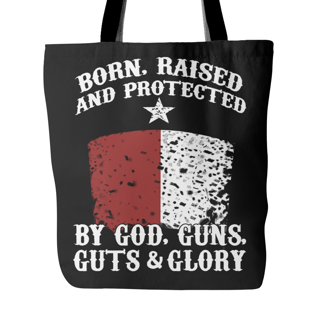 Born Raised And Protected Tote Bag