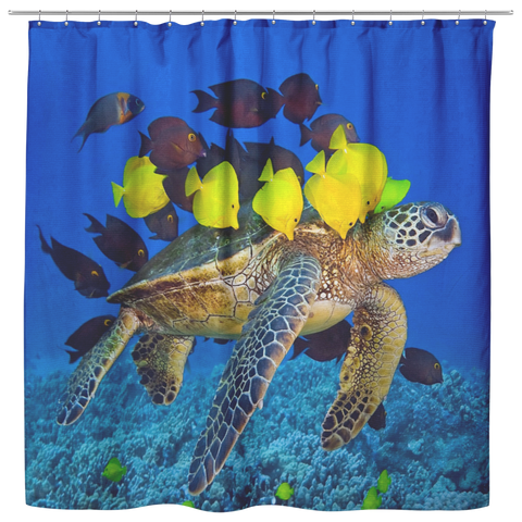 Sea Turtle Shower Curtain